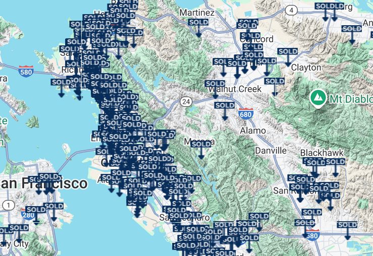 Sold Homes Map