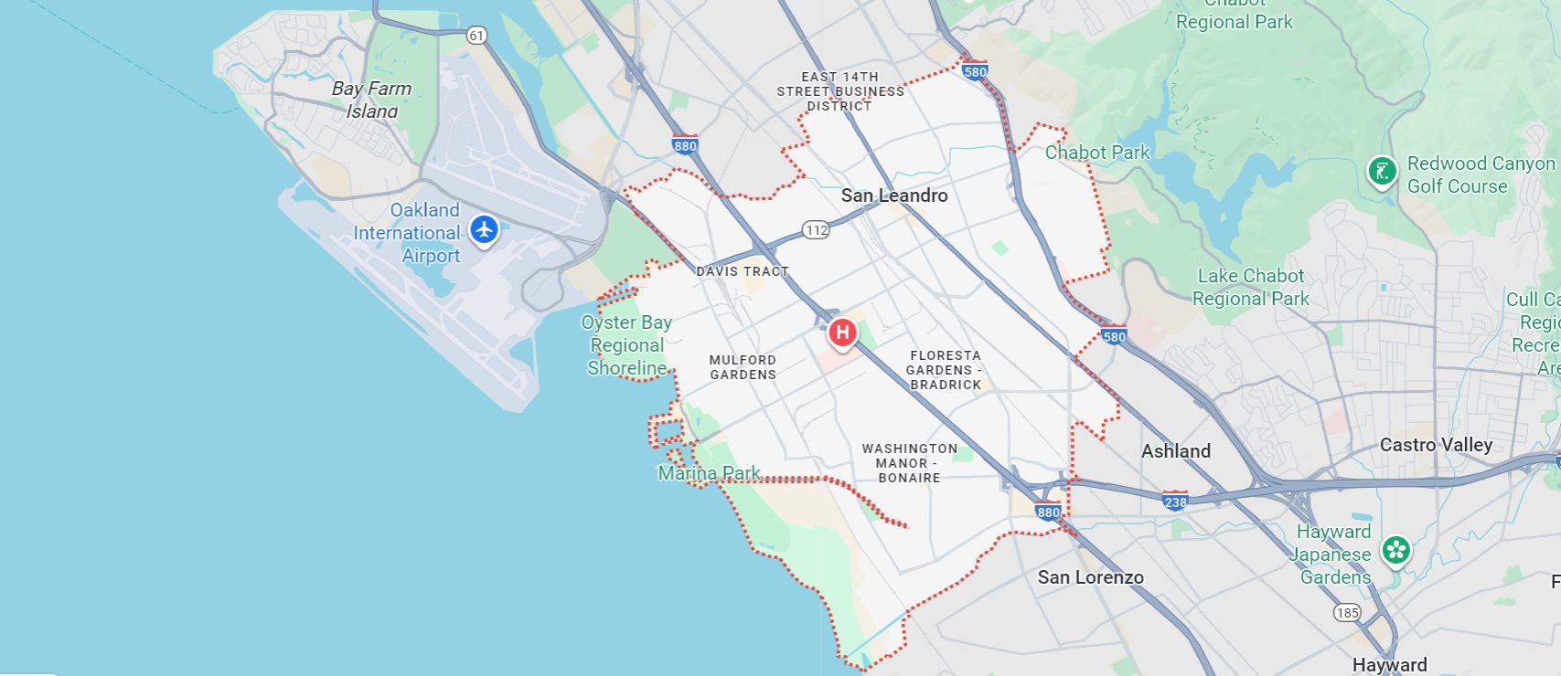 San Leandro Map
